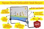 Agubugu Baby Hayvan Desenli Katlanabilir 90x68 cm Yatak Bariyeri - 1