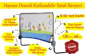 Agubugu Baby - Katlanabilir Yatak Bariyeri - Lisanslı Hayvan Desenli - 120x68Cm - 1