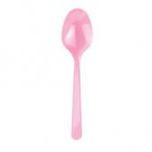PEMBE PLASTİK LÜKS KAŞIK 25'Lİ - 1