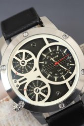 Deri Kordonlu Spor Kasa Erkek Kol Saati - 2