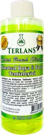 TERLANS Sanatsal Boya ve Fırça Temizleyici 250 ml Brush Cleaner - 1