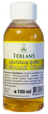 TERLANS Ağartılmış Şeffaf 1. Sınıf Kalite Gomalak Cilası 100 ml - 1