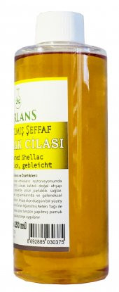 TERLANS Ağartılmış Şeffaf 1. Sınıf Kalite Gomalak Cilası 250 ml - 2