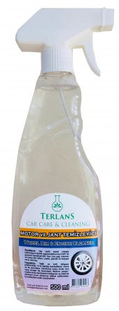 Terlans 3'lü Araç Bakım Seti - Motor Jant Temizleyici-Hızlı Cila-Torpido Parlatıcı 3x500ml - 2