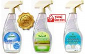 TERLANS 3lü Ev Temizlik Seti - Koltuk Halı Banyo ve Cam Temizleyici - Mikrofiber Bez Hediyeli - 1