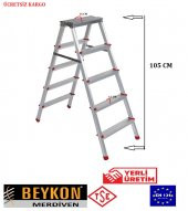 BEYKON 5+5 ÇİFT ÇIKIŞLI ALÜMİNYUM MERDİVEN - 1