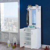 Ev Şehri Beyaz Vestiyer Portmanto Ayakkabılık ev-346 - 1