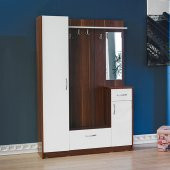 Vestiyer Portmanto Ayakkabılık Ceviz-Beyaz ev-345 Ücretsiz Kargo - 2