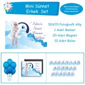 Sünnet Masası Gökyüzü Nazar Boncuklu Mini Set - 1