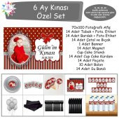 6 Ay Kınası Bordo Grili Özel Set - 1