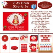 6 Ay Kınası Çilekli Parti Sürpriz Set - 1