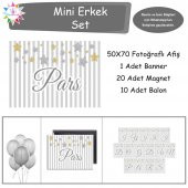 Gold ve Gümüşlü Yıldız Mini Set - 1