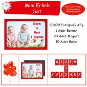 Kırmızı Puantiyeli Temalı Mini Set - 1
