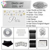 Gold ve Gümüşlü Yıldız Konsept Özel Parti Set - 1