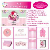 Çiçekli Parti Seti Konsept Standart Set - 1