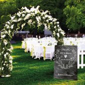 Düğün Ayaklı Pano Katlanmaz Kişiye Özel Resimli İsimli - 1