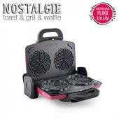 SCHAFER NOSTALGİE WAFFLE MAKİNESİ IZGARA MAKİNESİ TOST MAKİNESİ - 2