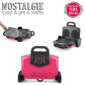 SCHAFER NOSTALGİE WAFFLE MAKİNESİ IZGARA MAKİNESİ TOST MAKİNESİ - 5