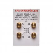 LPG OCAK MEMESİ ENJEKTÖR 4LÜ SETve DİRSEK BÜTÜN MARKALARA uyumlu - 4