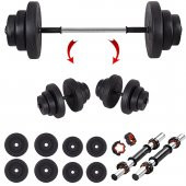 Ecgspor 35 KG Halter Seti ve Dambıl Seti Ağırlık Fitness Seti - 1