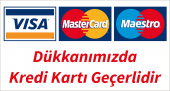 Dükkanımıza Kredi Kartı Geçerlidir Etiketi Yapışkanlı - Folyo Baskı - 1