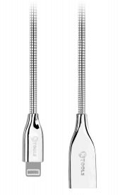 Ktools Metal 2A 1M Apple İphone Lightning Şarj Kablosu Hızlı Şarj - 1