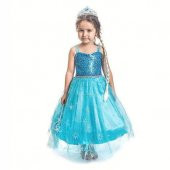 Elsa Kostümü - Pelerinli Elsa Kostümü Elsa Kostüm - Frozen Kostüm thumbnail 1