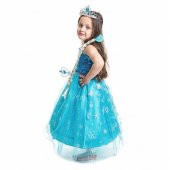 Elsa Kostümü - Pelerinli Elsa Kostümü Elsa Kostüm - Frozen Kostüm thumbnail 3