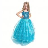 Elsa Kostümü - Pelerinli Elsa Kostümü Elsa Kostüm - Frozen Kostüm thumbnail 6