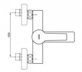ECA Delta Banyo Bataryası+Spil Mafsallı Duş Üst Takım+3lü Raf    (346+336+Metal Süngerlik) 3lü Set - 4