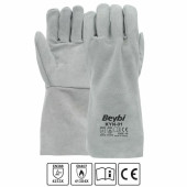 20 ÇİFT Beybi ARG01,Kaynakçı Deri İş Eldiveni - 1