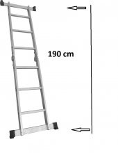 3+3 ÇOK AMAÇLI ALÜMİNYUM KATLANIR MERDİVEN - 2