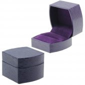 Mor Renk Ahşap Yüzük Kutusu - 1