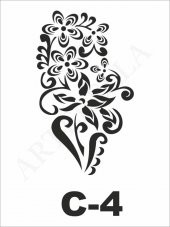C-4  Artebella Stencil 15x20 Cm - 1