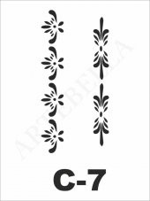 C-7  Artebella Stencil 15x20 Cm - 1