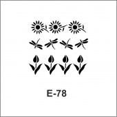 E-78 Artebella Stencil 10x10 Cm - 1