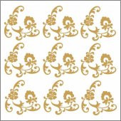 Kolay Transfer 7317g Gold Desen 16x16 cm - 1