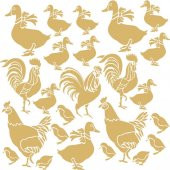 7322g Artebella Gold Transfer 16 x 16 Cm - 2