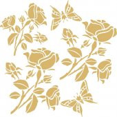 7335g Artebella Gold Transfer 16 x 16 Cm - 2
