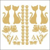 7324g Artebella Gold Transfer 16 x 16 Cm - 1