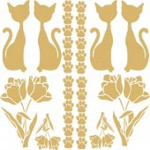 7324g Artebella Gold Transfer 16 x 16 Cm - 2