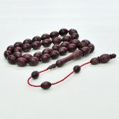 MOR GÜL AĞACI TESBİH 10x14MM - 2