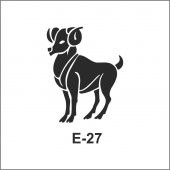 E-27  Artebella Stencil 10x10 Cm - 1