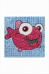 15 I Çocuk Ahşap Çerçeveli Seramik Mozaik Set 20x20 cm - 7
