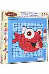 15 I Çocuk Ahşap Çerçeveli Seramik Mozaik Set 20x20 cm - 4