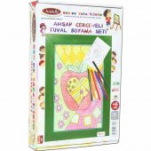 11 I Ahşap Çerçeveli Mandala Tuval Boyama Seti + 6 Yaş 20x30 cm - 1