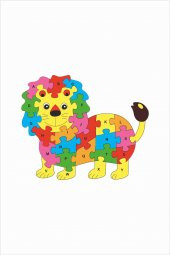 Çocuk Eğitici 24 Parça Puzzle I Aslan +3 Yaş - 4