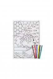 08 I Ahşap Çerçeveli Mandala Tuval Boyama Seti + 6 Yaş 20x30 cm - 5