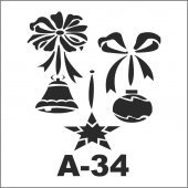 A-34 Artebella Stencil 20x20 Cm - 1