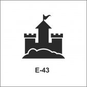 E-43  Artebella Stencil 10x10 Cm - 1